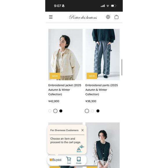 Porter des boutons Embroidered Coat (2025 Autumn & Winter Collection) one size - Picture 14 of 14